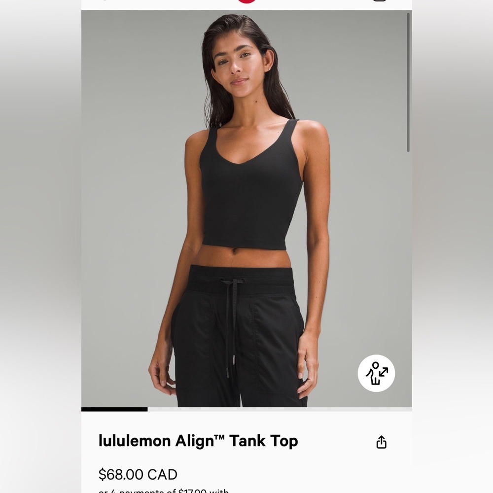 Lululemon Align Tank Top Black